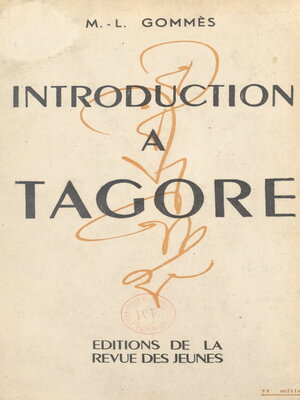 cover image of Introduction à Tagore